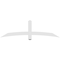 Ekena Millwork Bellingham Architectural Grade PVC Gable Bracket, 72"W x 21"H x 2"D x 4"F, 7/12 Pitch GBP072X21X0204BEL00 - alternate 5